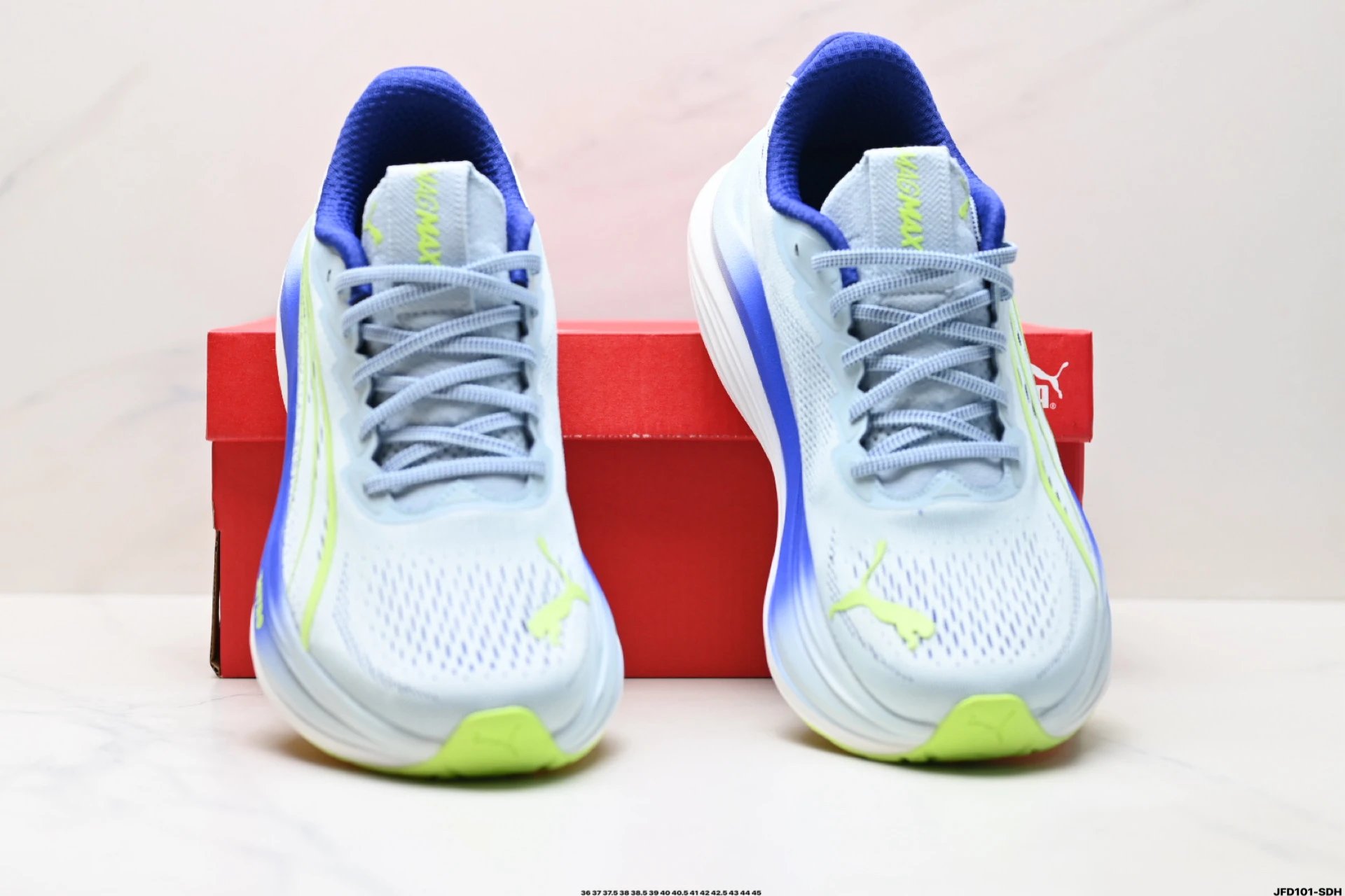 PUMA Deviate NITRO Sneakers White Blue - Gallery Image 7 - Detailed View