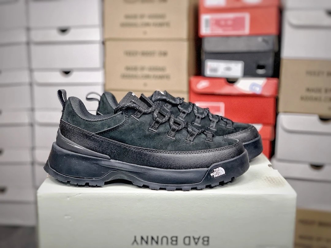 Outdoor Suede Hiking Shoes Deep Black - Gallery Image 1 - Detailed View