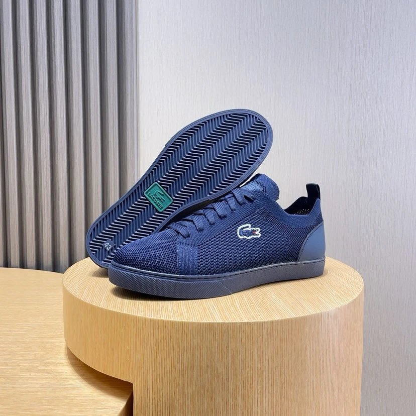 Lacoste Classic Sneakers Navy - Gallery Image 7 - Detailed View