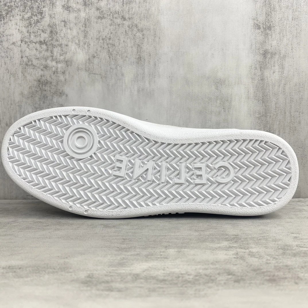 CT-10 Low Top Leather Sneakers Spring Summer Ivory - Gallery Image 8 - Detailed View