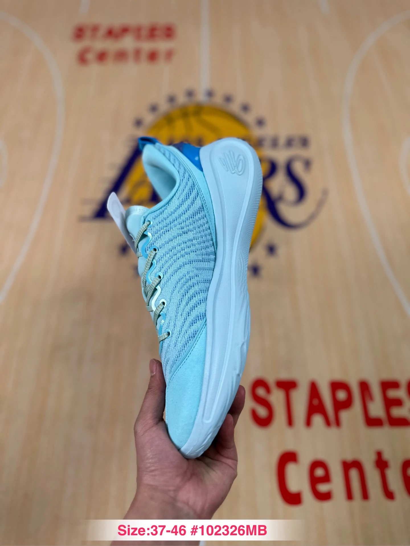 Curry 12 Mesh Low Basketball Sneakers Ice Blue - Gallery Image 7 - Detailed View