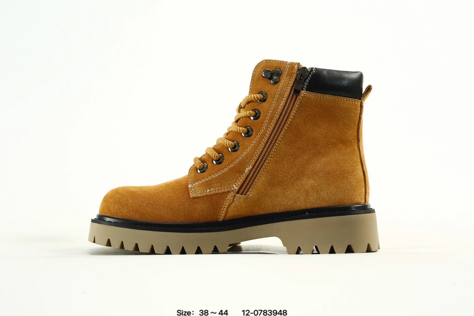 Outdoor Suede Boots Ochre - Gallery Image 4 - Detailed View