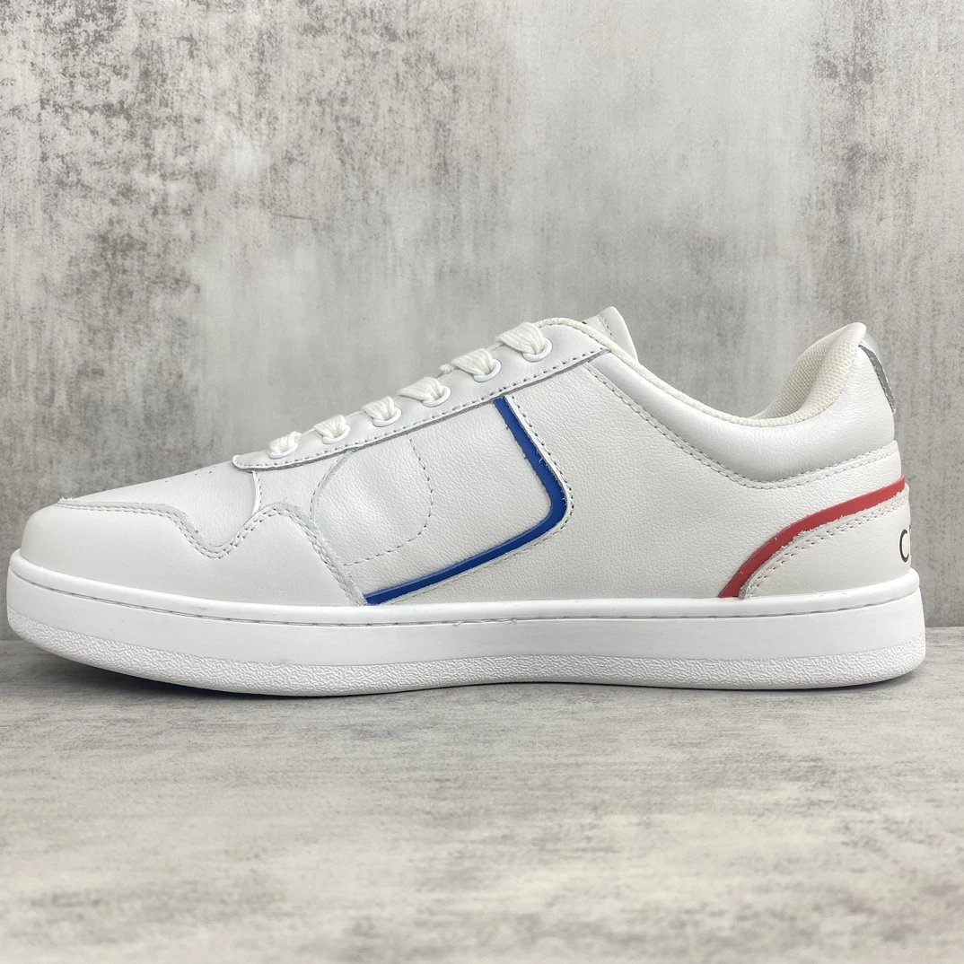 CT-10 Low Top Leather Sneakers Summer White Sapphire - Gallery Image 7 - Detailed View