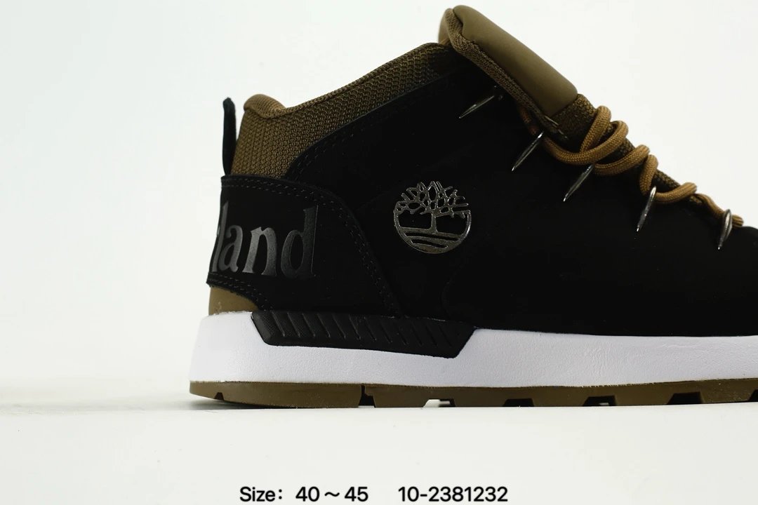 Outdoor Hiking Sneakers Nubuck Waterproof Olive Black - Gallery Image 2 - Detailed View