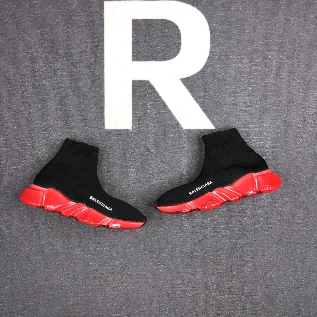 Sock Sneakers TPU Sole 3D Knit Breathable Unisex Scarlet - Gallery Image 5 - Detailed View