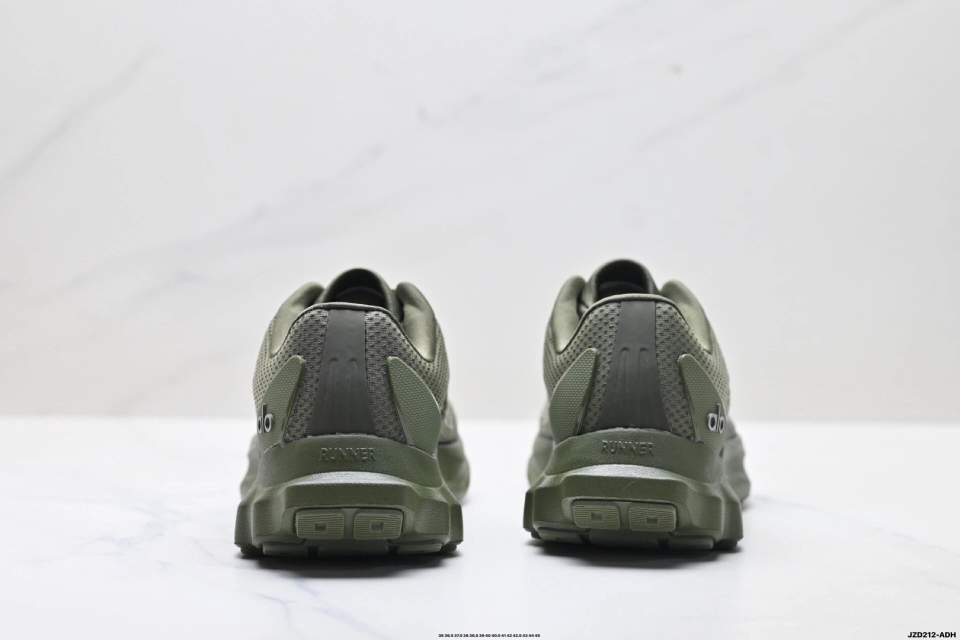 Alo Yoga Alo Runner Sneakers Olive - Gallery Image 6 - Detailed View