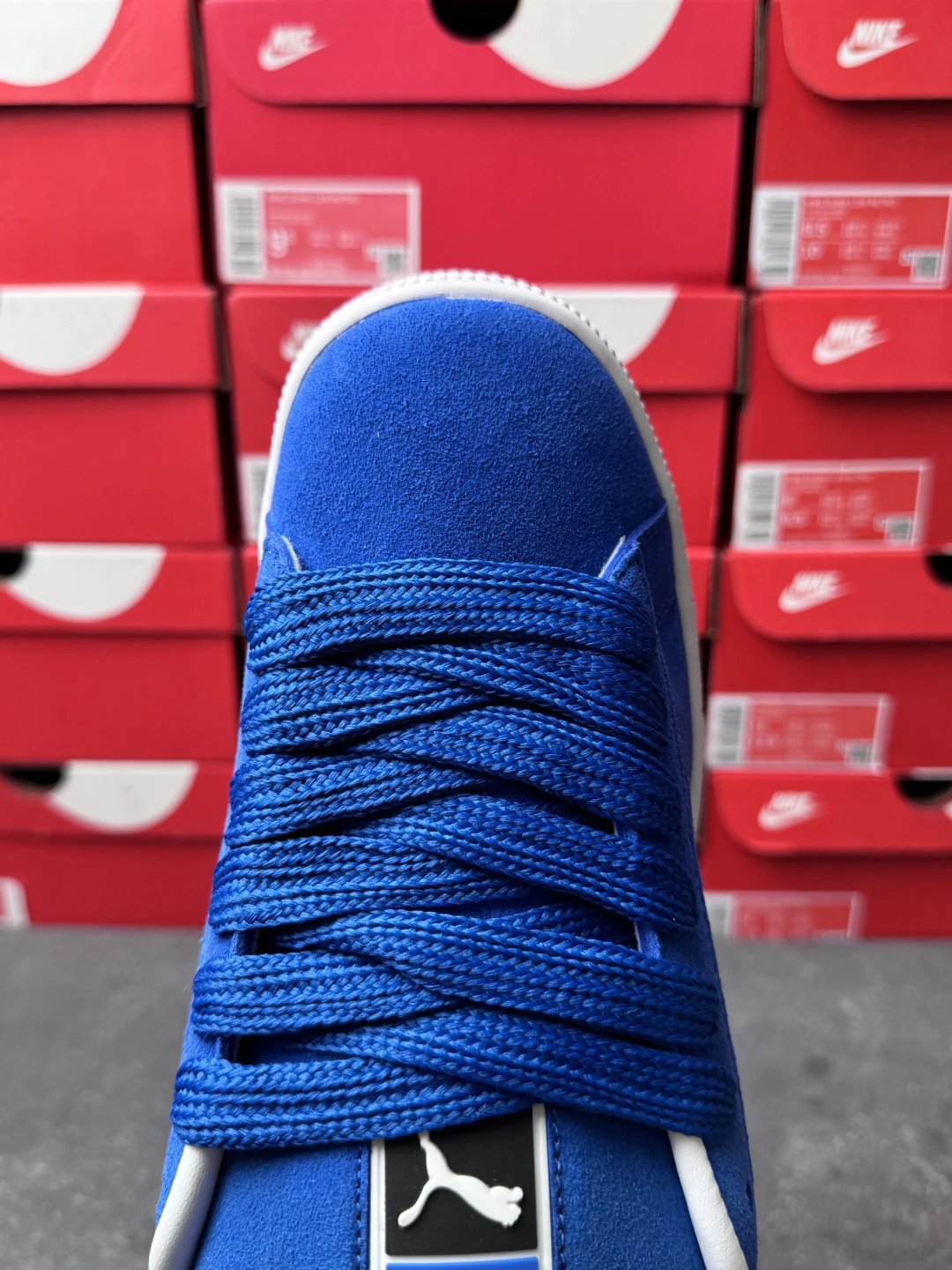 Puma Bread Sneakers Blue White - Gallery Image 7 - Detailed View