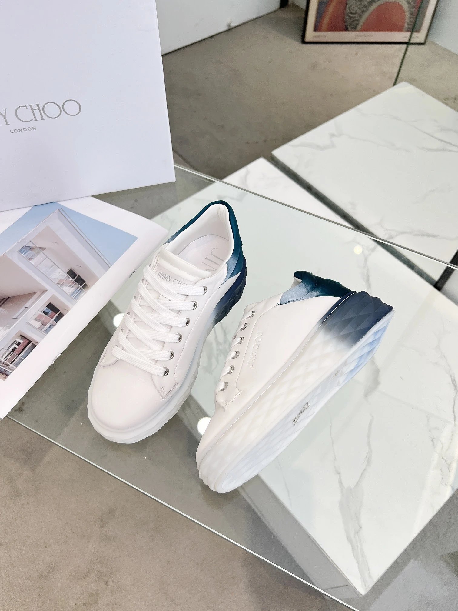 Jimmy Choo Diamond Sneakers Multi - Gallery Image 4 - Detailed View