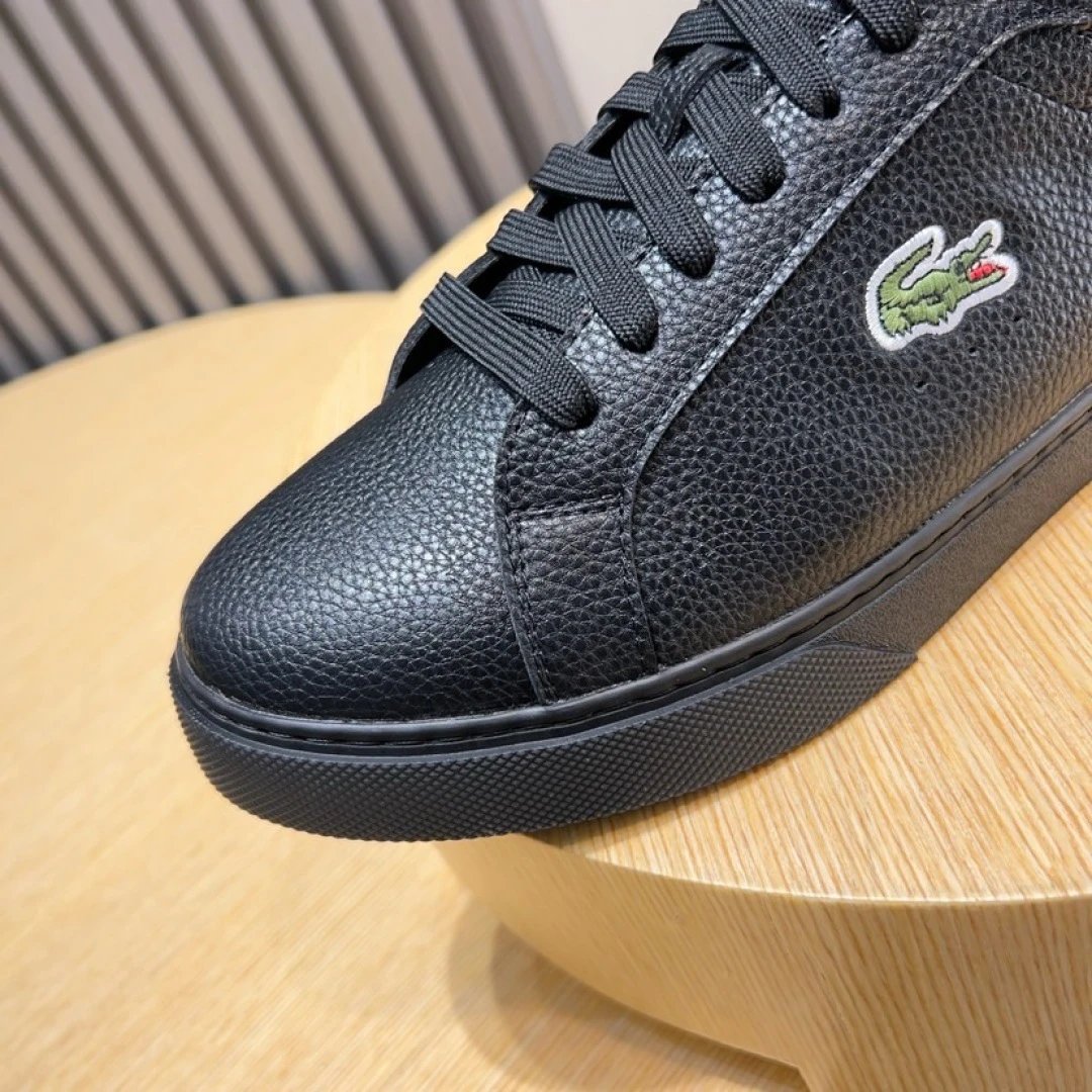 Lacoste Classic Black Sneakers - Gallery Image 7 - Detailed View