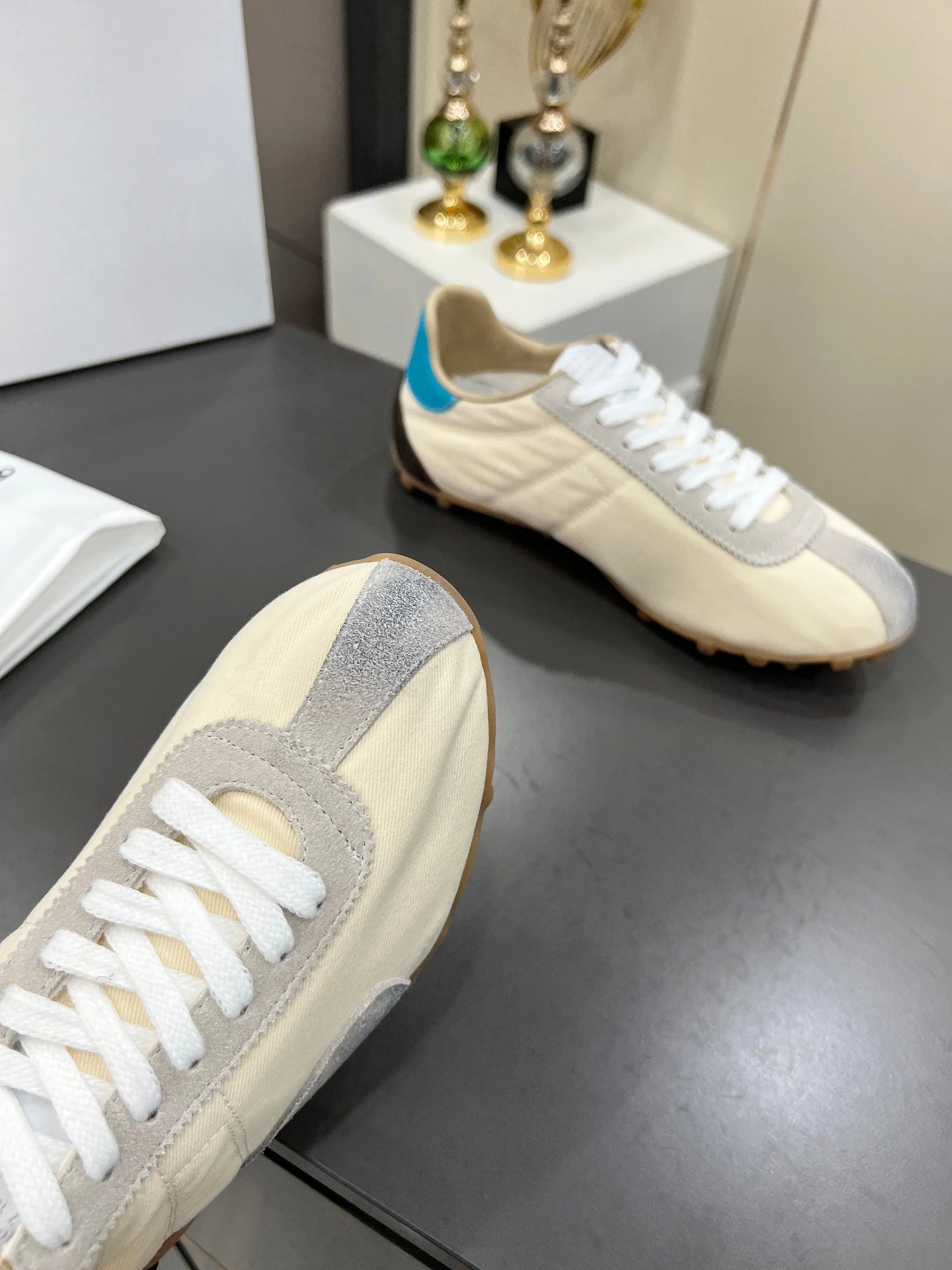 Maison Margiela MM6 Sinters Trainers Beige - Gallery Image 5 - Detailed View