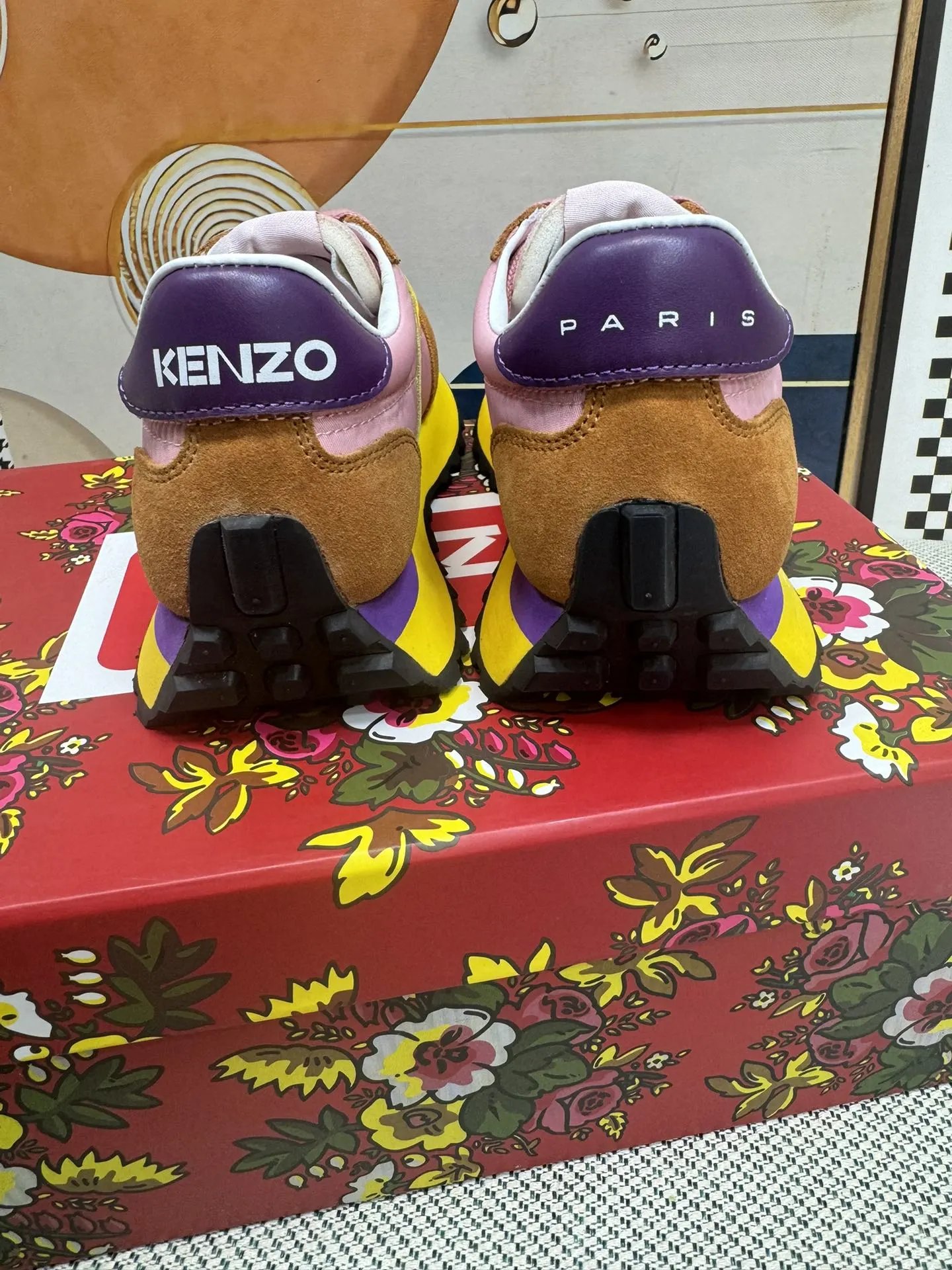 Kenzo Casual Sneakers Brown - Gallery Image 8 - Detailed View