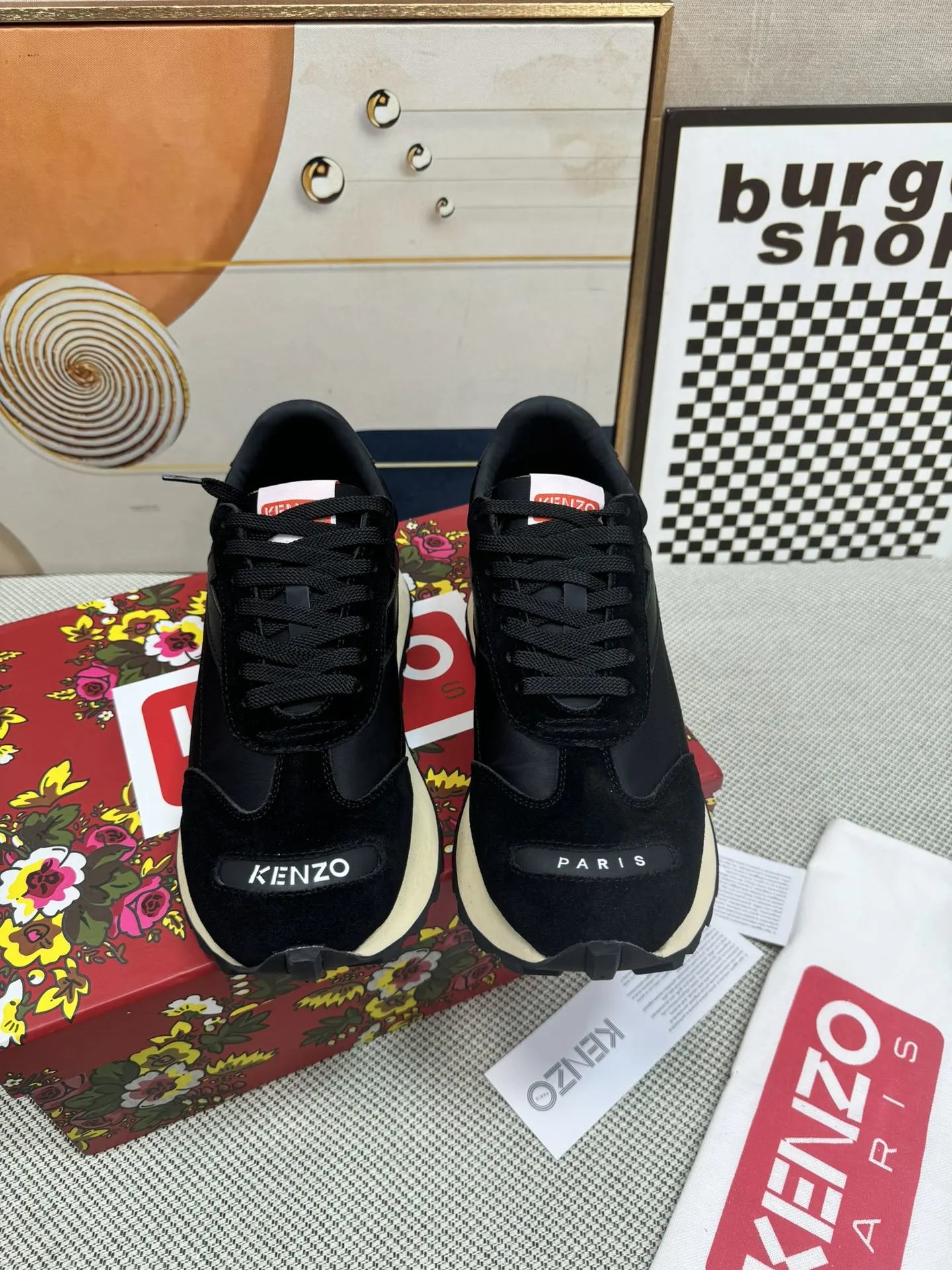 Kenzo Casual Sneakers Black - Gallery Image 5 - Detailed View