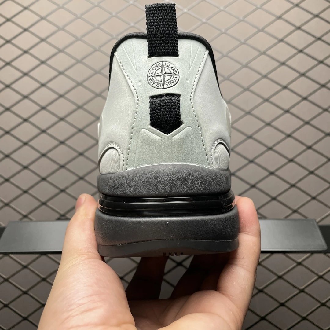 Panelled Mesh Outdoor Sneakers Slate - Gallery Image 2 - Detailed View