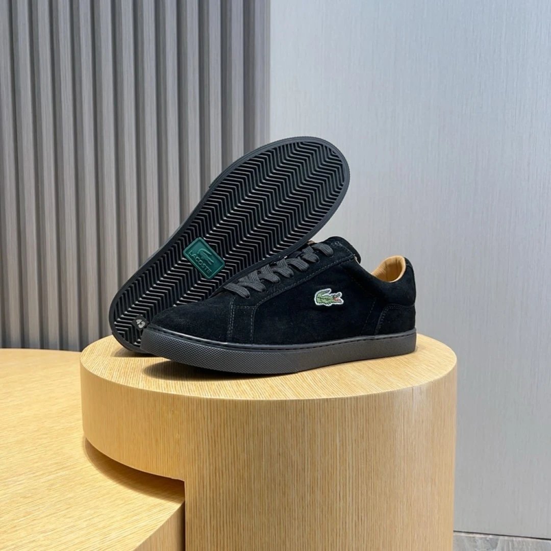 Lacoste Original Black Sneakers - Gallery Image 8 - Detailed View