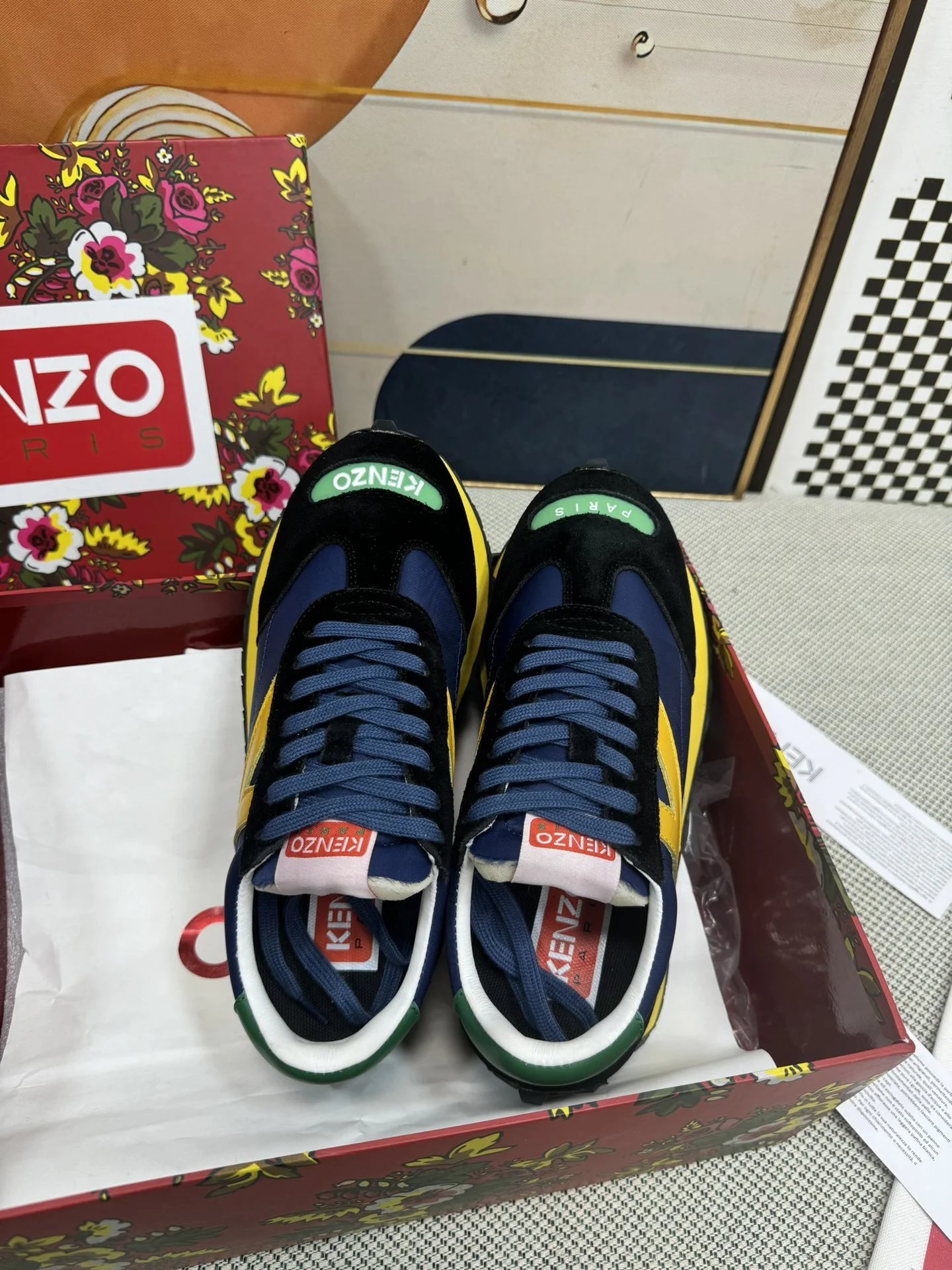 Kenzo Casual Sneakers Blue - Gallery Image 2 - Detailed View