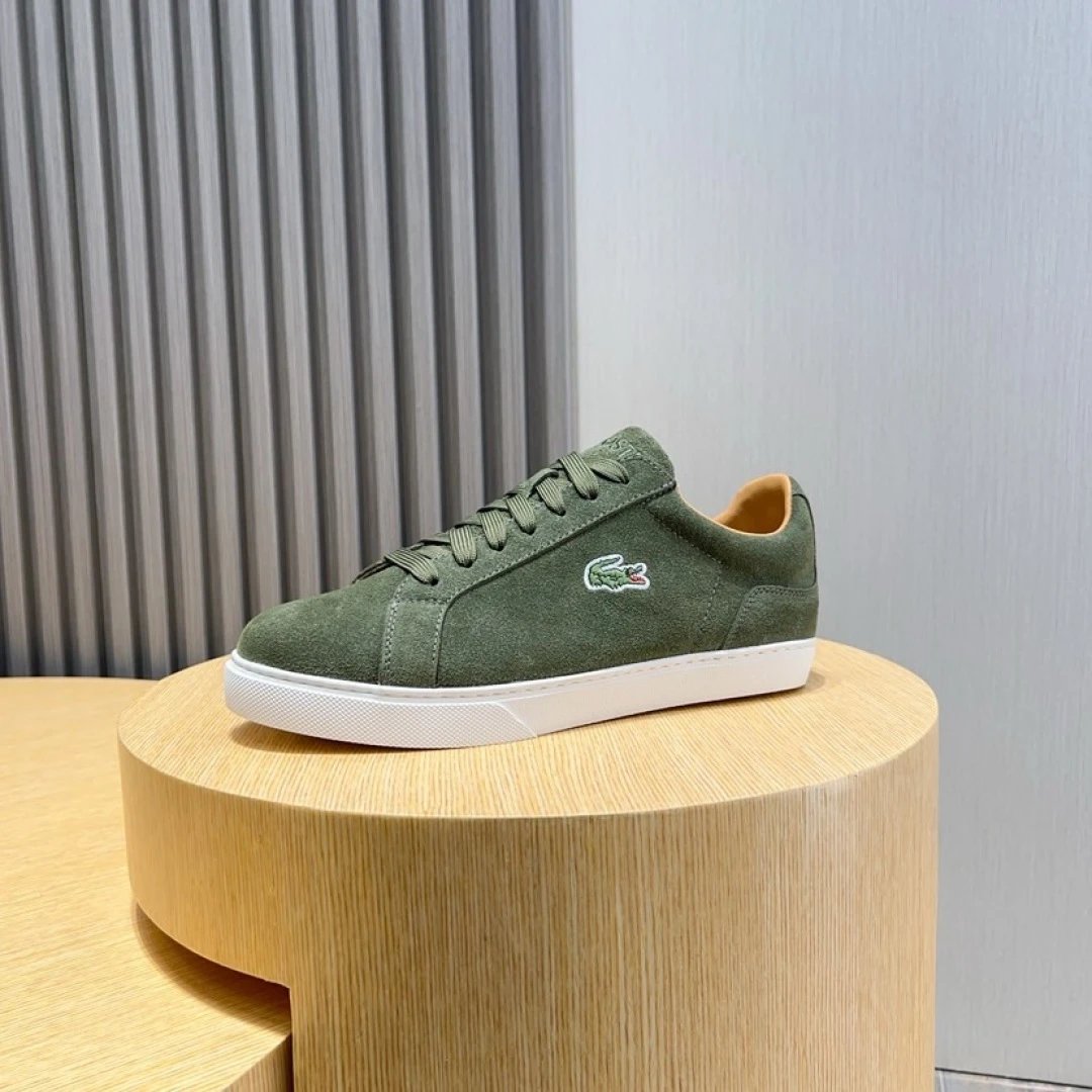 Lacoste Classic Green Sneakers - Gallery Image 5 - Detailed View