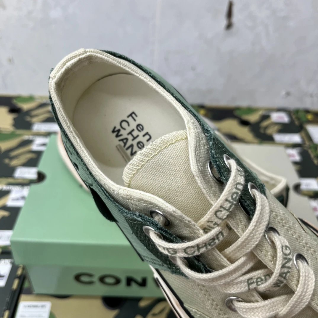 Deconstructed Canvas Chunk 70 Sneakers Sage Green - Gallery Image 8 - Detailed View