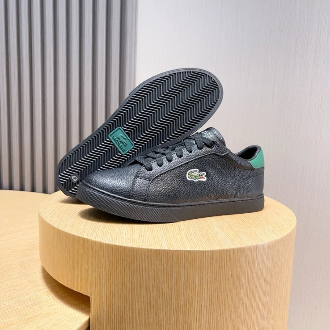Lacoste Classic Black Sneakers - Gallery Image 8 - Detailed View