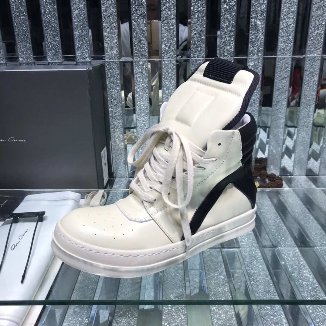 Owens Geobasket High-Top Sneakers White - Gallery Image 5 - Detailed View