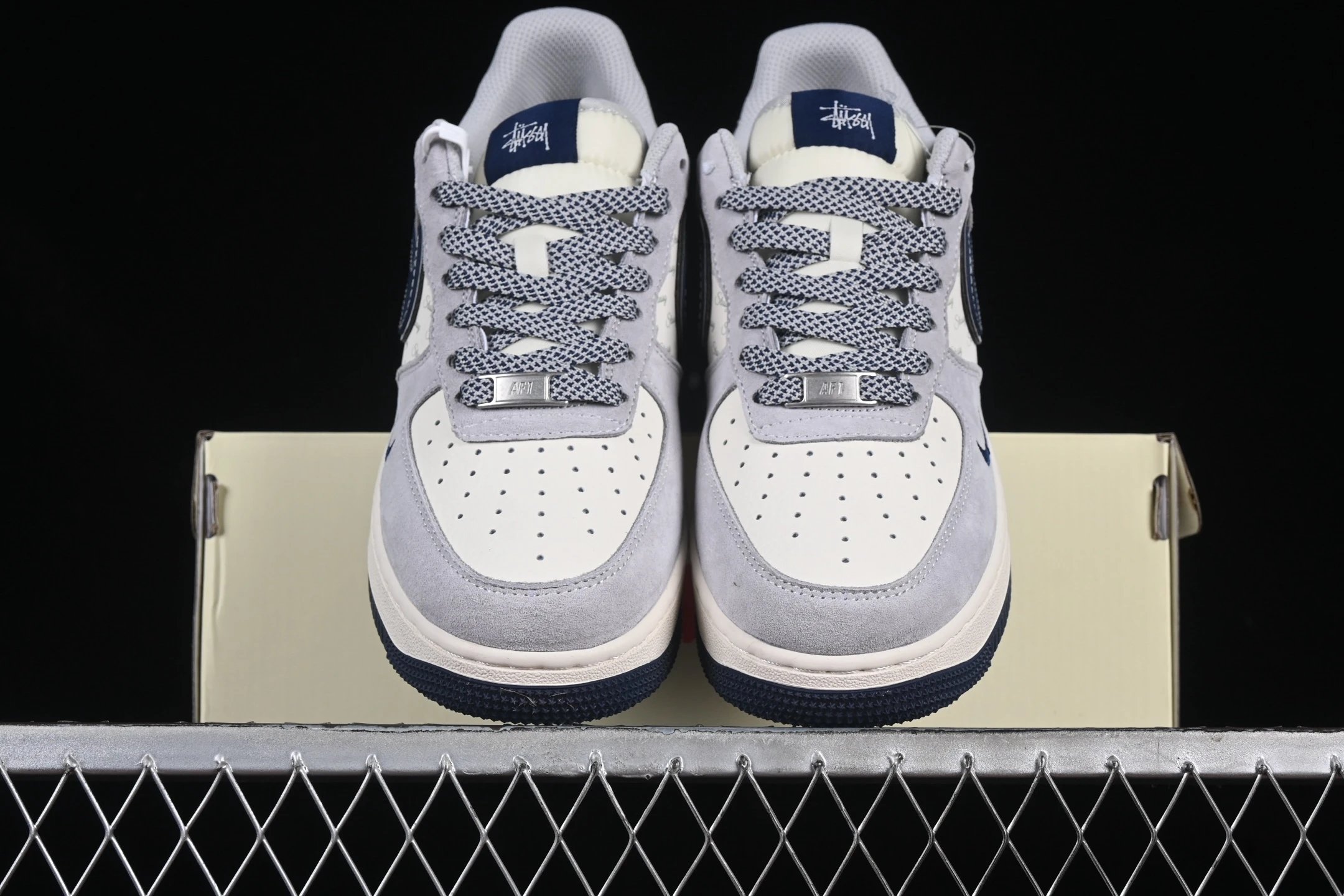 Air Force 1 Low Sneakers Slate Blue - Gallery Image 4 - Detailed View