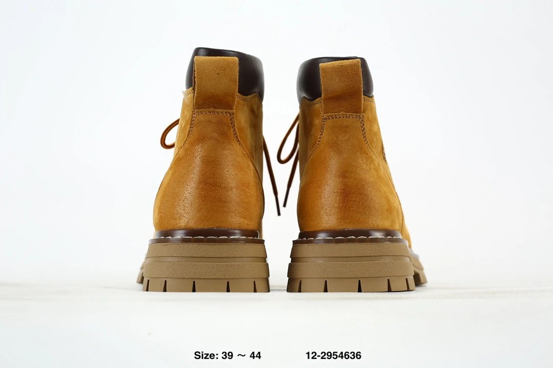 Men's Leather Ankle Boots Amber - Gallery Image 7 - Detailed View