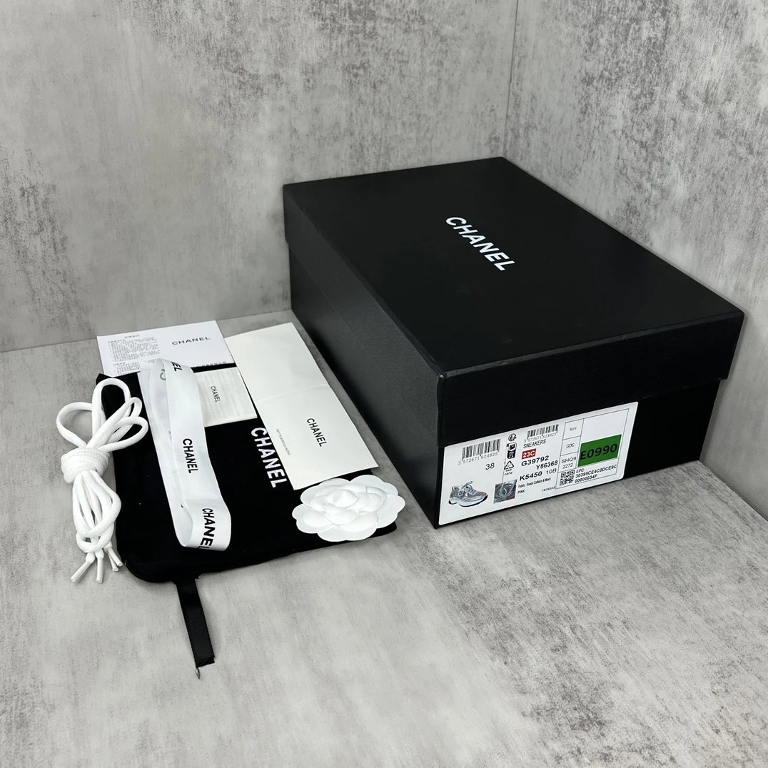 Resort Mesh Leather Sneakers Silver Rose Gold - Gallery Image 9 - Detailed View