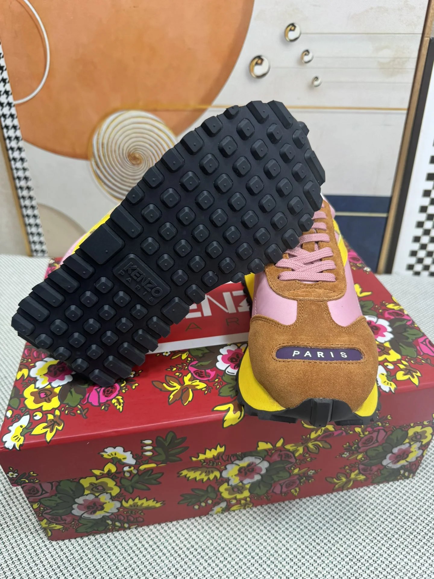 Kenzo Casual Sneakers Brown - Gallery Image 9 - Detailed View