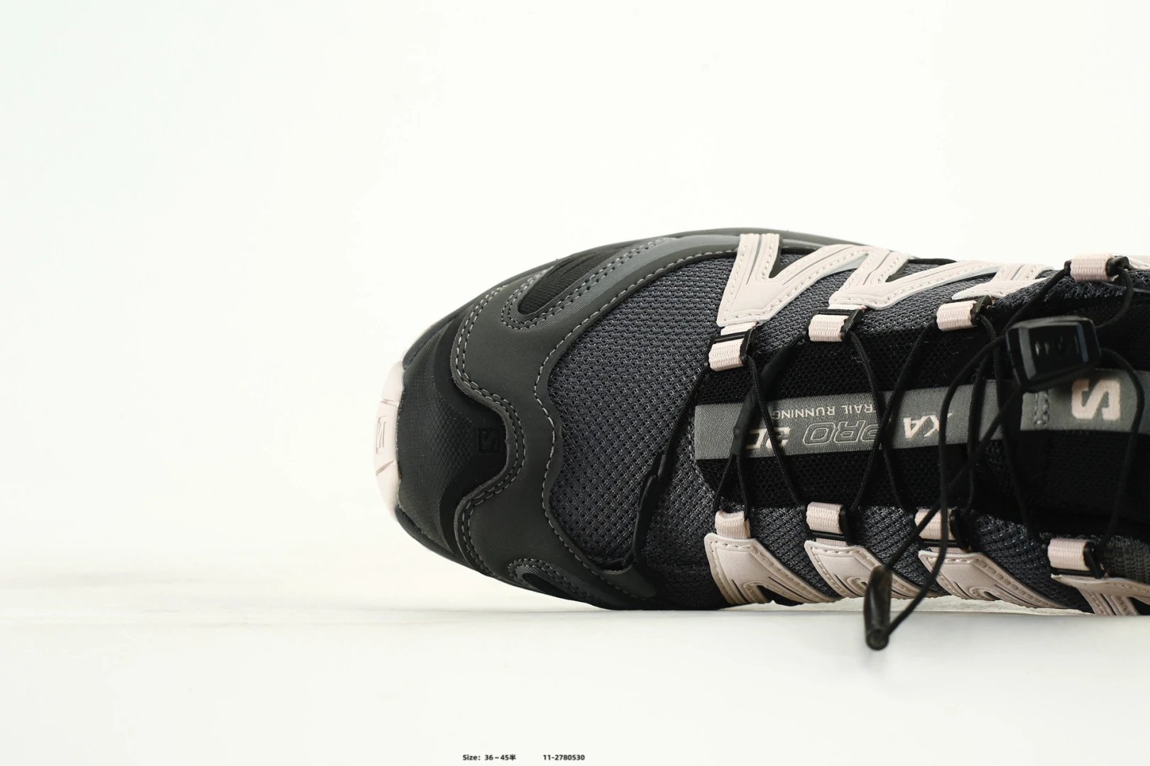 Salomon XA Pro 3D Grey Trail Shoes White Logo - Gallery Image 5 - Detailed View