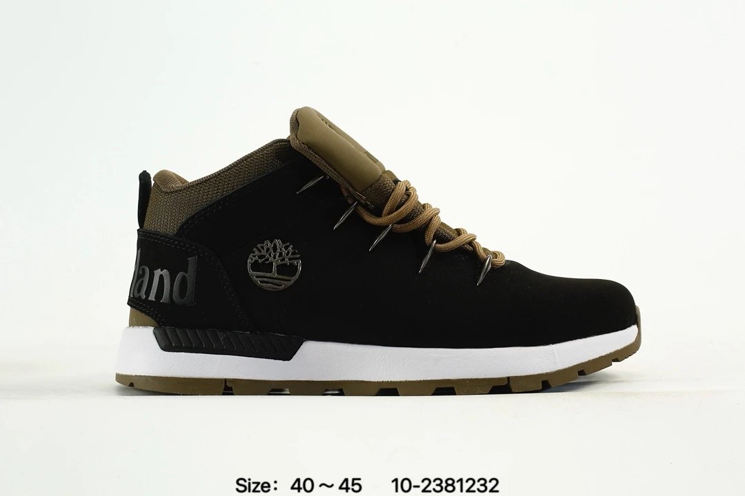 Outdoor Hiking Sneakers Nubuck Waterproof Olive Black - Gallery Image 1 - Detailed View