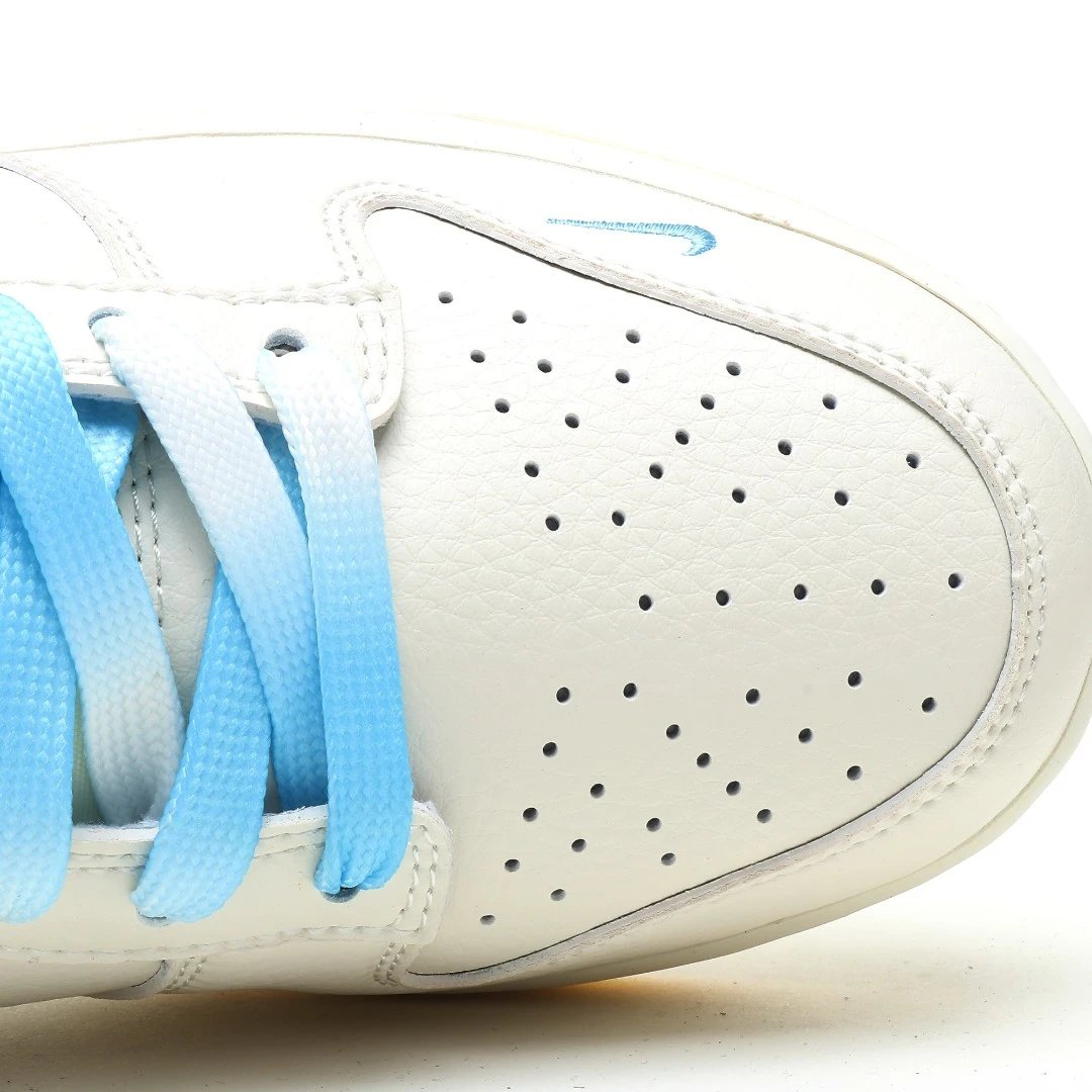 Low Top Sneakers Ivory Blue - Gallery Image 9 - Detailed View