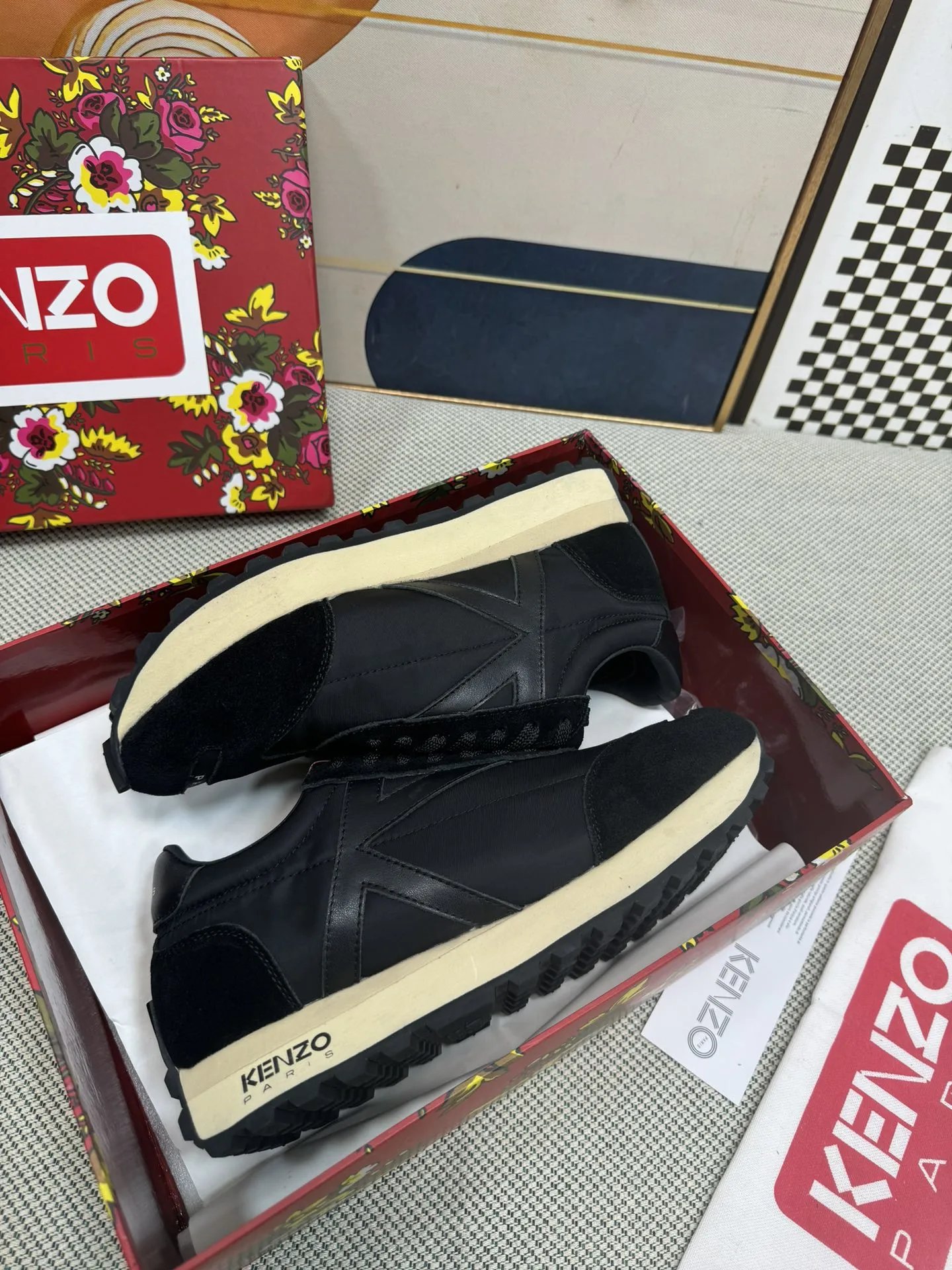 Kenzo Casual Sneakers Black - Gallery Image 6 - Detailed View