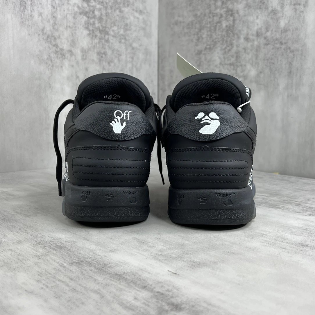 Luxury Leather Low Top Sneakers for Couples Black - Gallery Image 5 - Detailed View