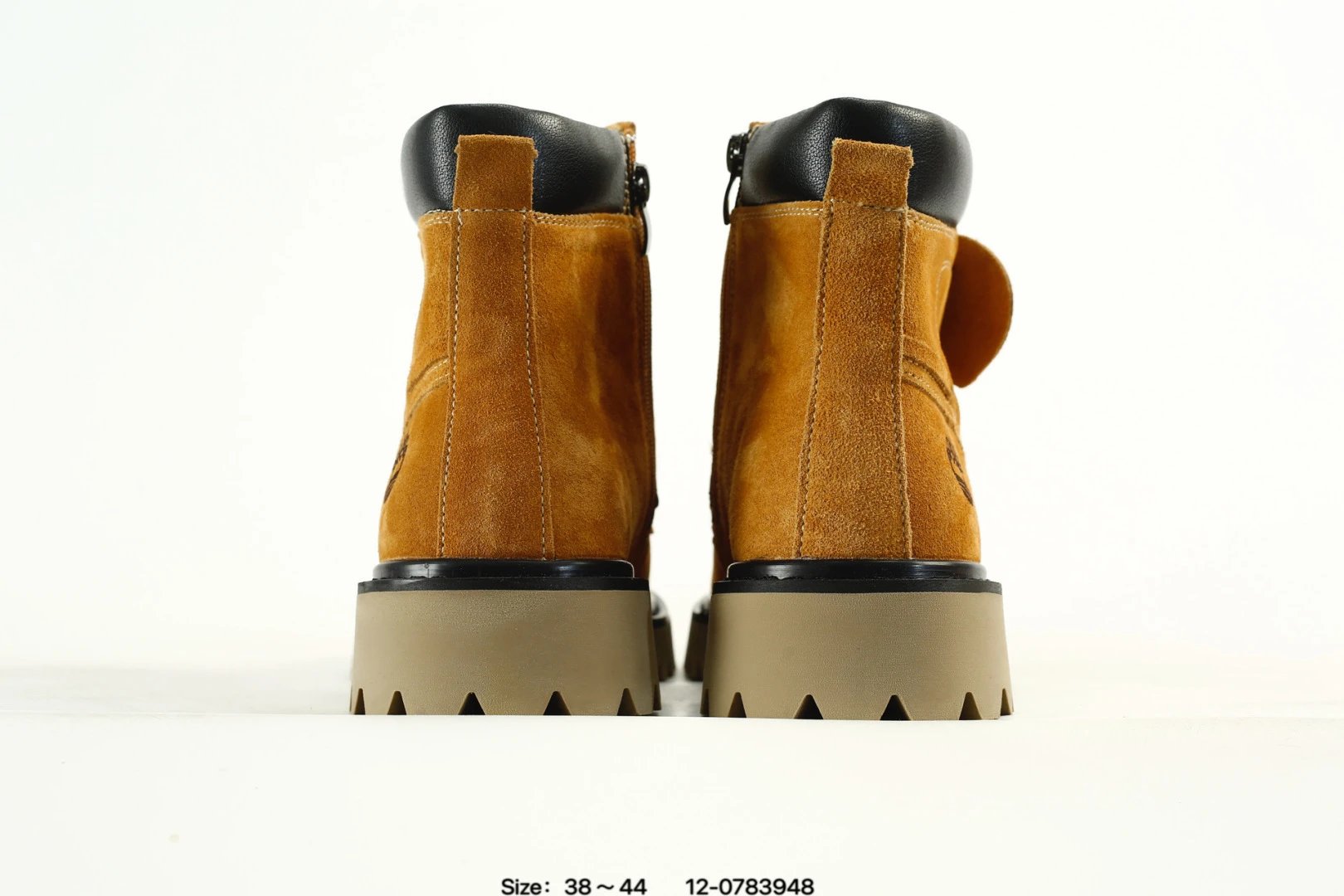 Outdoor Suede Boots Ochre - Gallery Image 8 - Detailed View