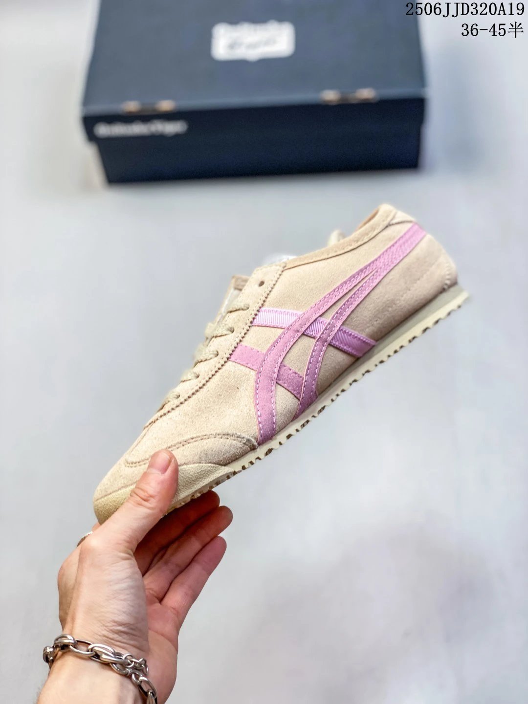 Asics Onitsuka Tiger Sneakers Beige Pink - Gallery Image 3 - Detailed View