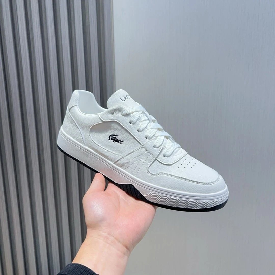 Lacoste White Leather Sneakers - High Quality Product Image - Cnfans