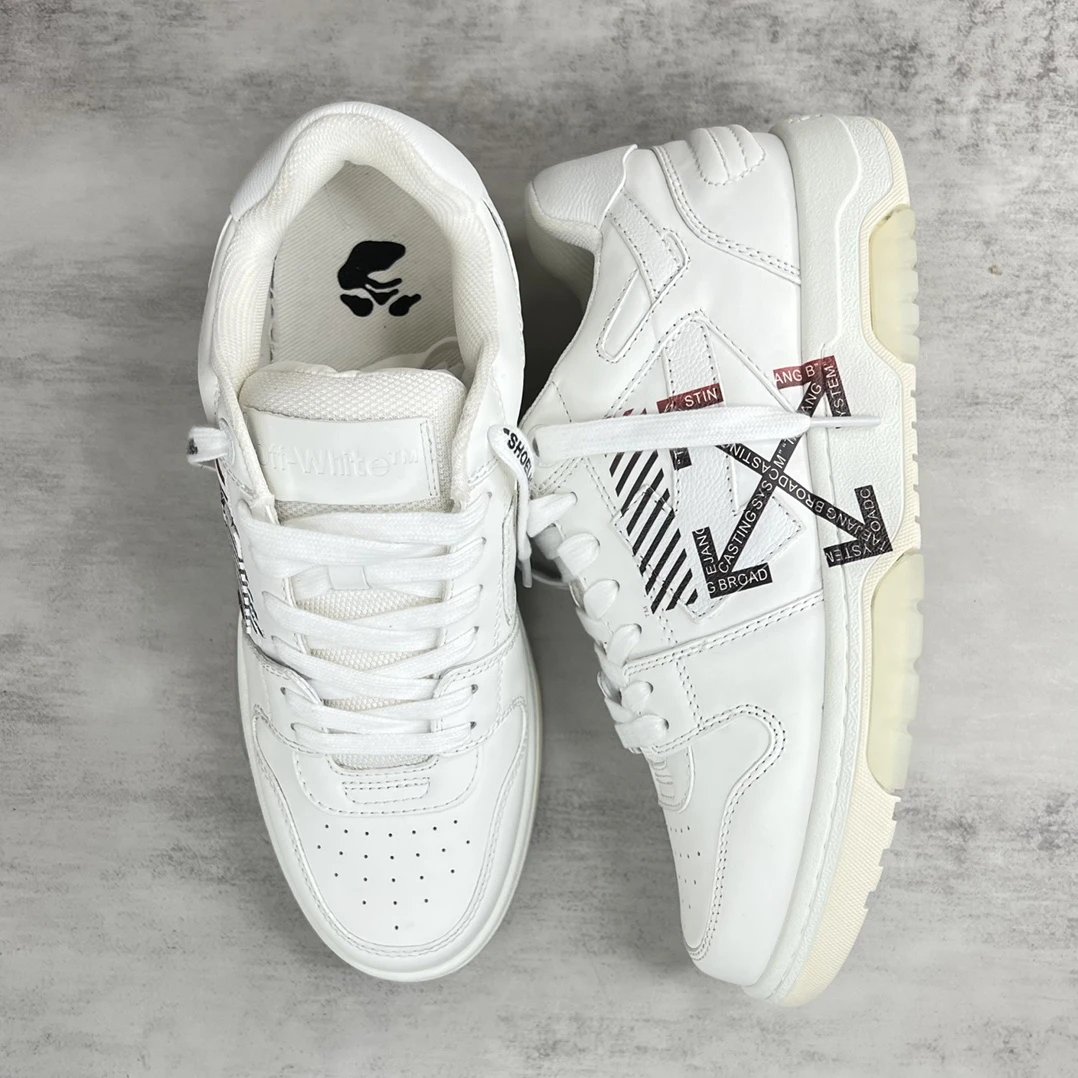 Low Top Leather Couple Sneakers Retro Ivory White - Gallery Image 3 - Detailed View