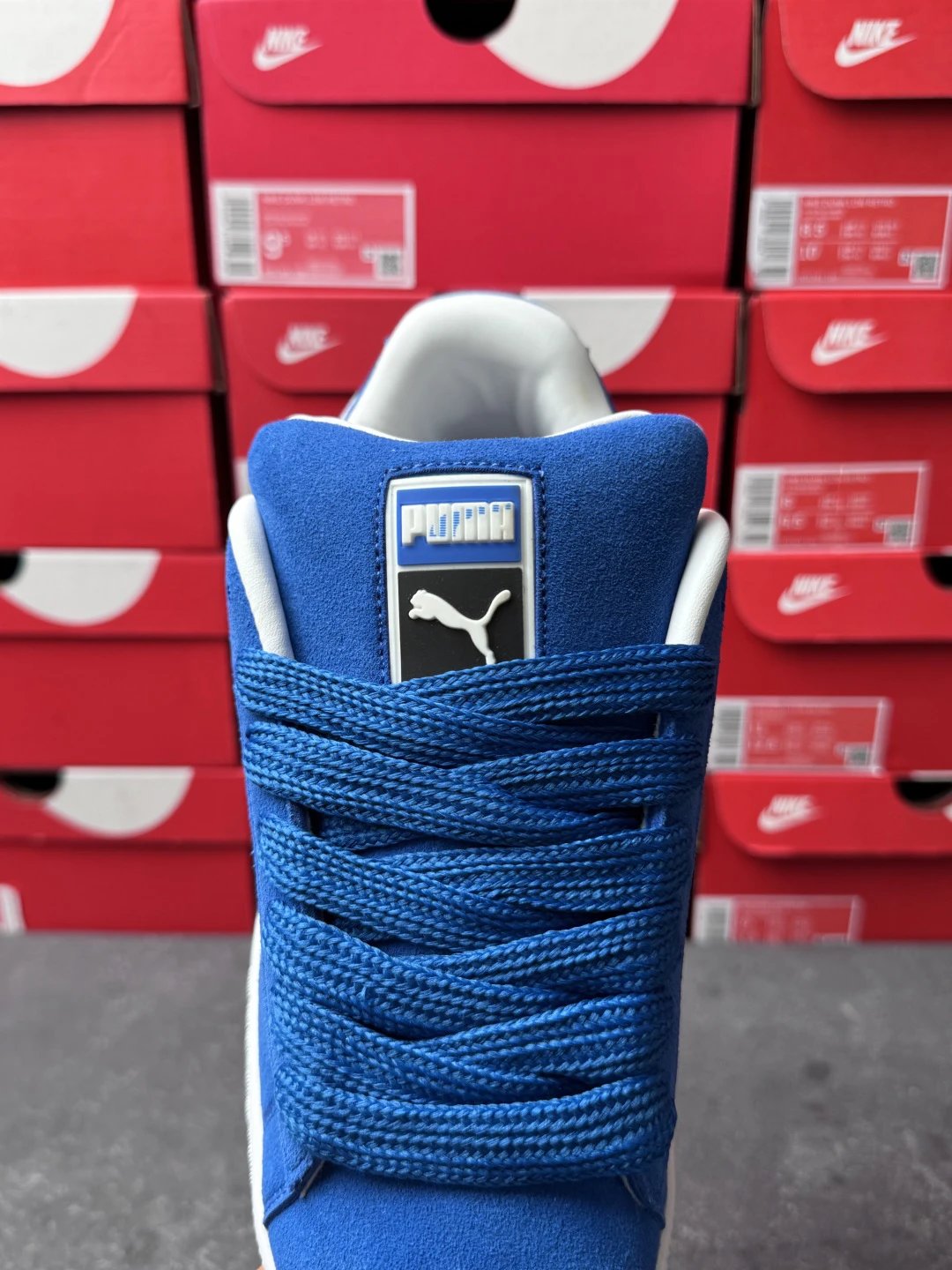 Puma Bread Sneakers Blue White - Gallery Image 4 - Detailed View