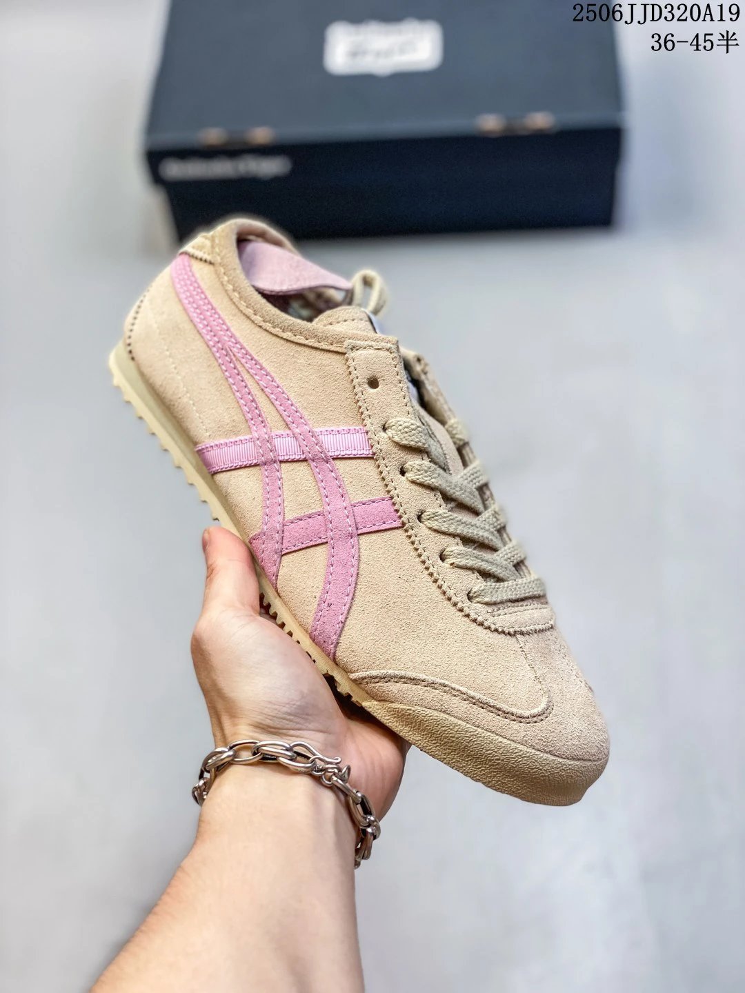 Asics Onitsuka Tiger Sneakers Beige Pink - Gallery Image 1 - Detailed View