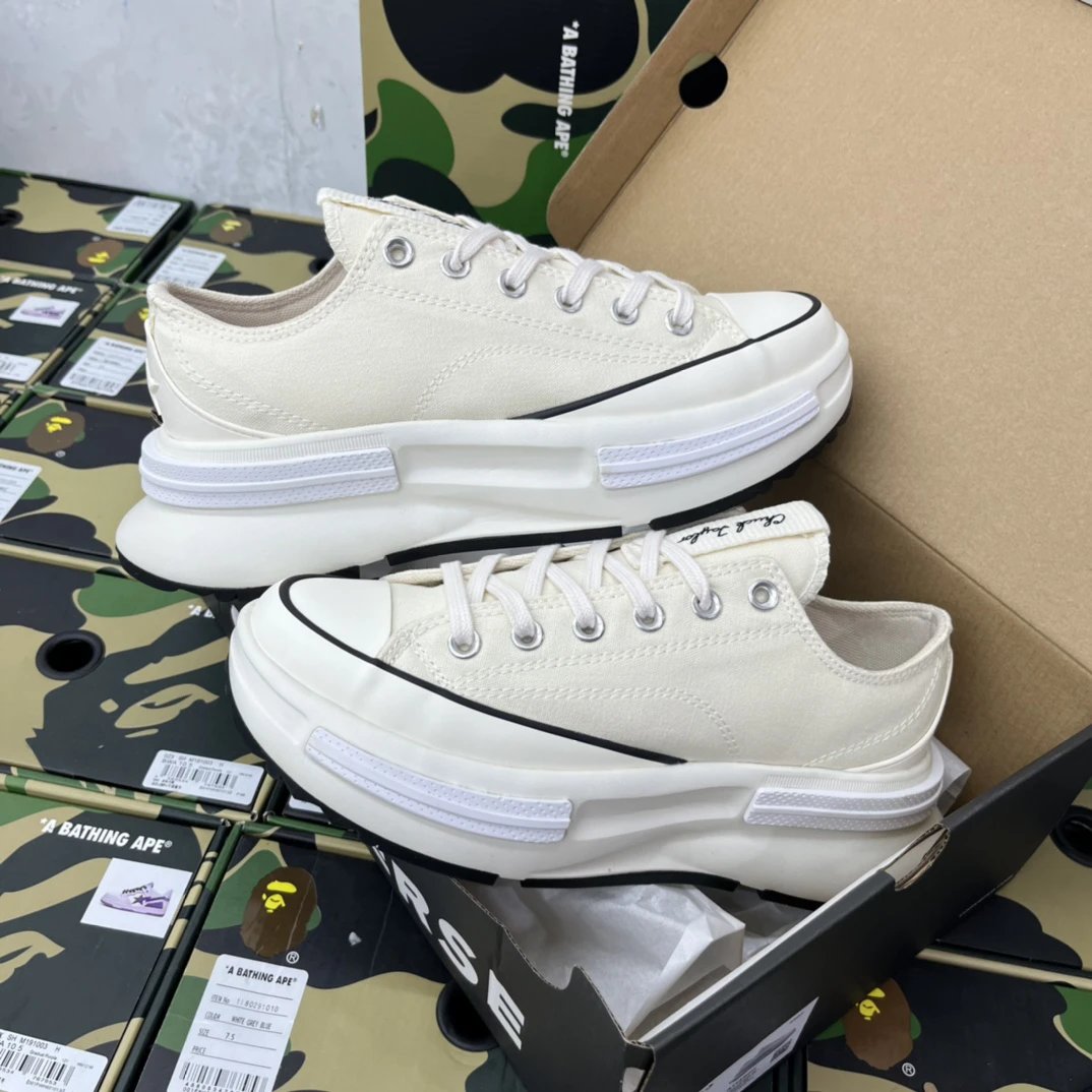 Low Top Canvas Sneakers Creamy Sea Salt - Gallery Image 2 - Detailed View