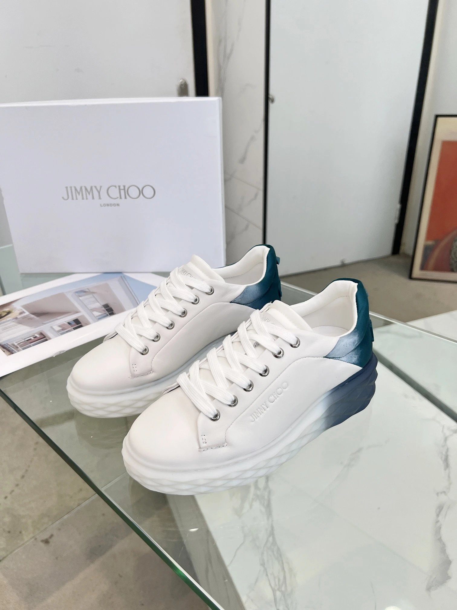 Jimmy Choo Diamond Sneakers Multi - Gallery Image 1 - Detailed View