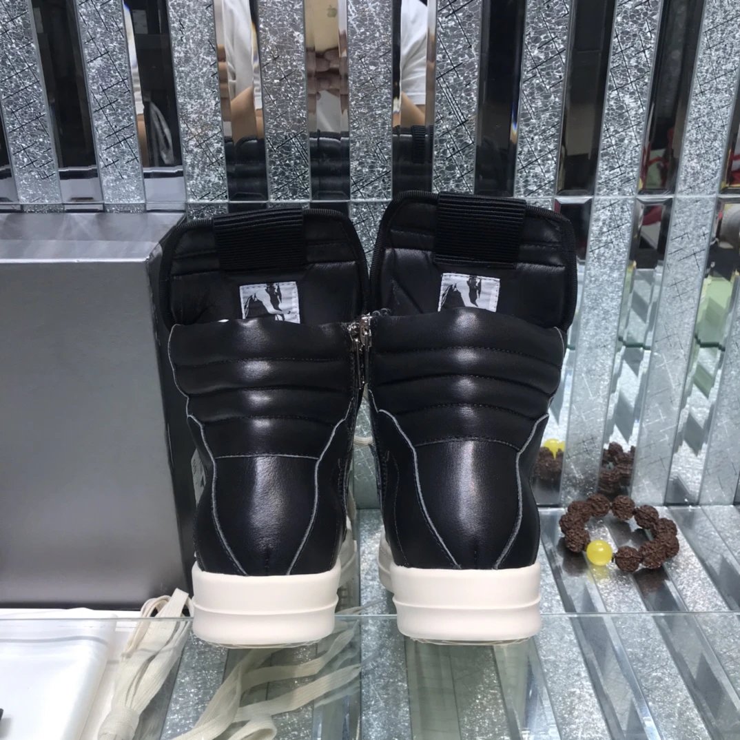 Owens Geobasket High-Top Black Sneakers - Gallery Image 7 - Detailed View