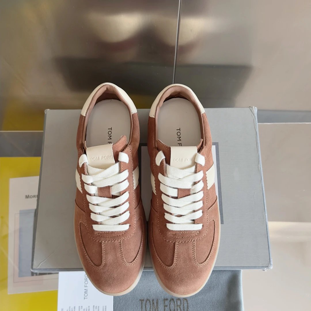 Suede Trainer Sneakers Almond Beige - Gallery Image 7 - Detailed View