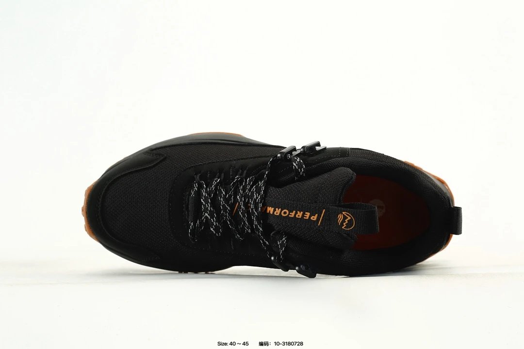 Outdoor Hiking Sneakers Waterproof Black Rust - Gallery Image 4 - Detailed View