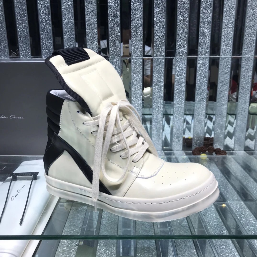 Owens Geobasket High-Top Sneakers White - Gallery Image 1 - Detailed View