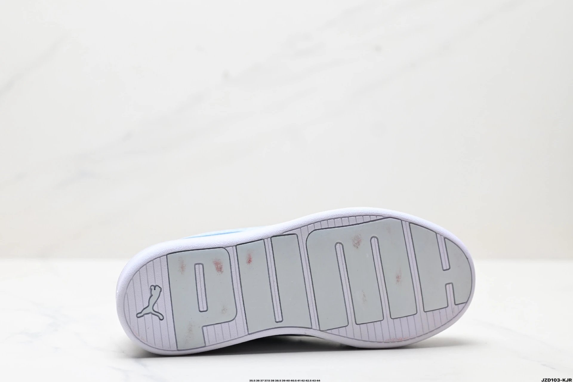 Puma Skye Leather Sneakers White Grey - Gallery Image 9 - Detailed View