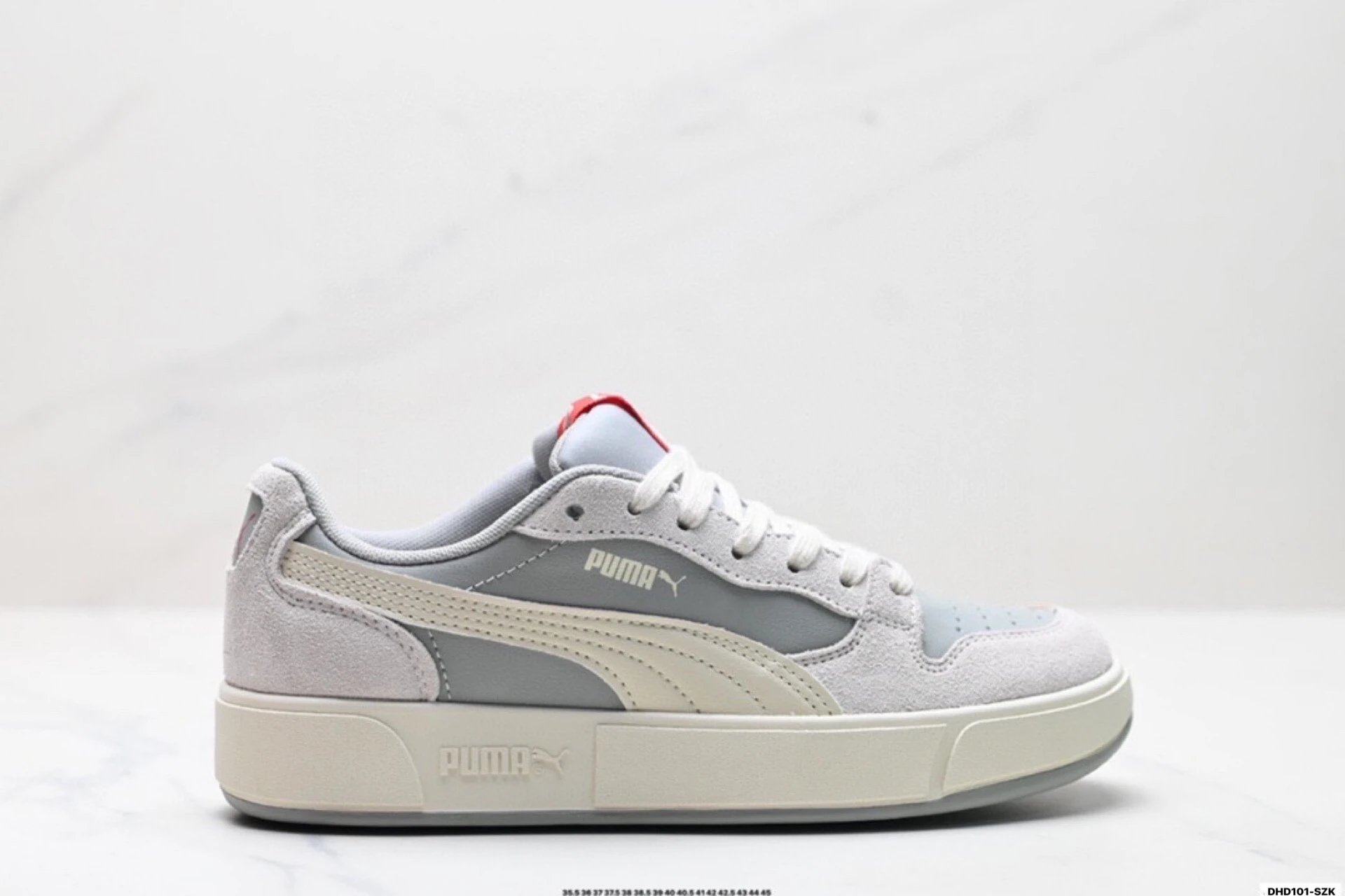 PUMA LX Court Low Denim Sneakers Light Gray - Puma - Cnfans - $23.34