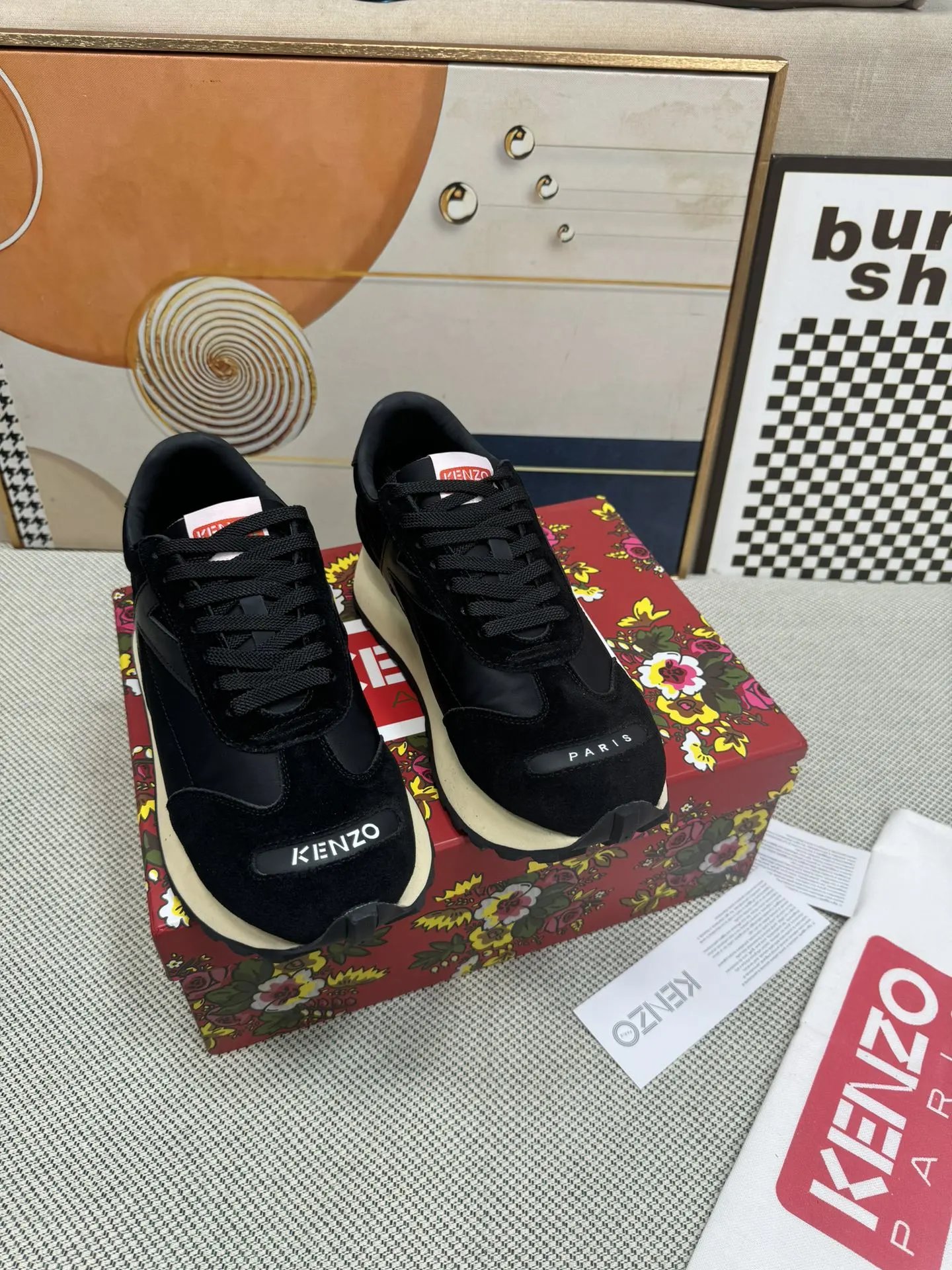 Kenzo Casual Sneakers Black - Gallery Image 1 - Detailed View