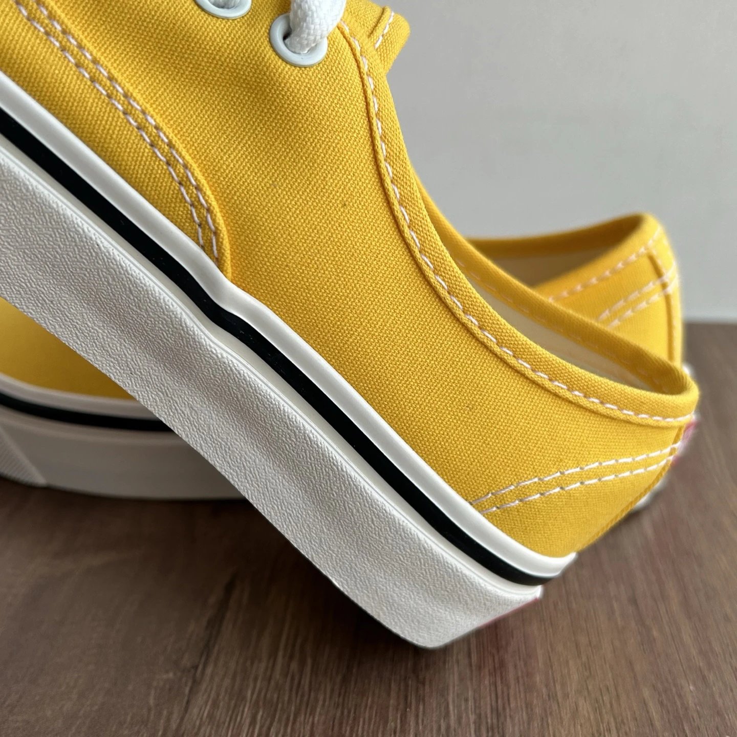 Authentic Canvas Low Skate Shoes Goldenrod - Gallery Image 5 - Detailed View