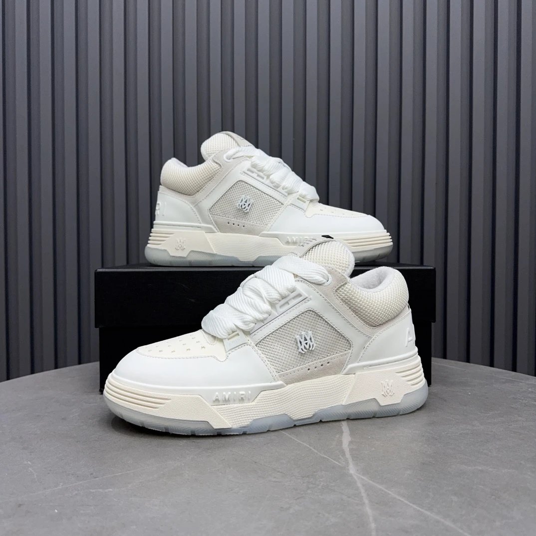 Low Top Leather Skate Sneakers Unisex Ivory White - Gallery Image 8 - Detailed View