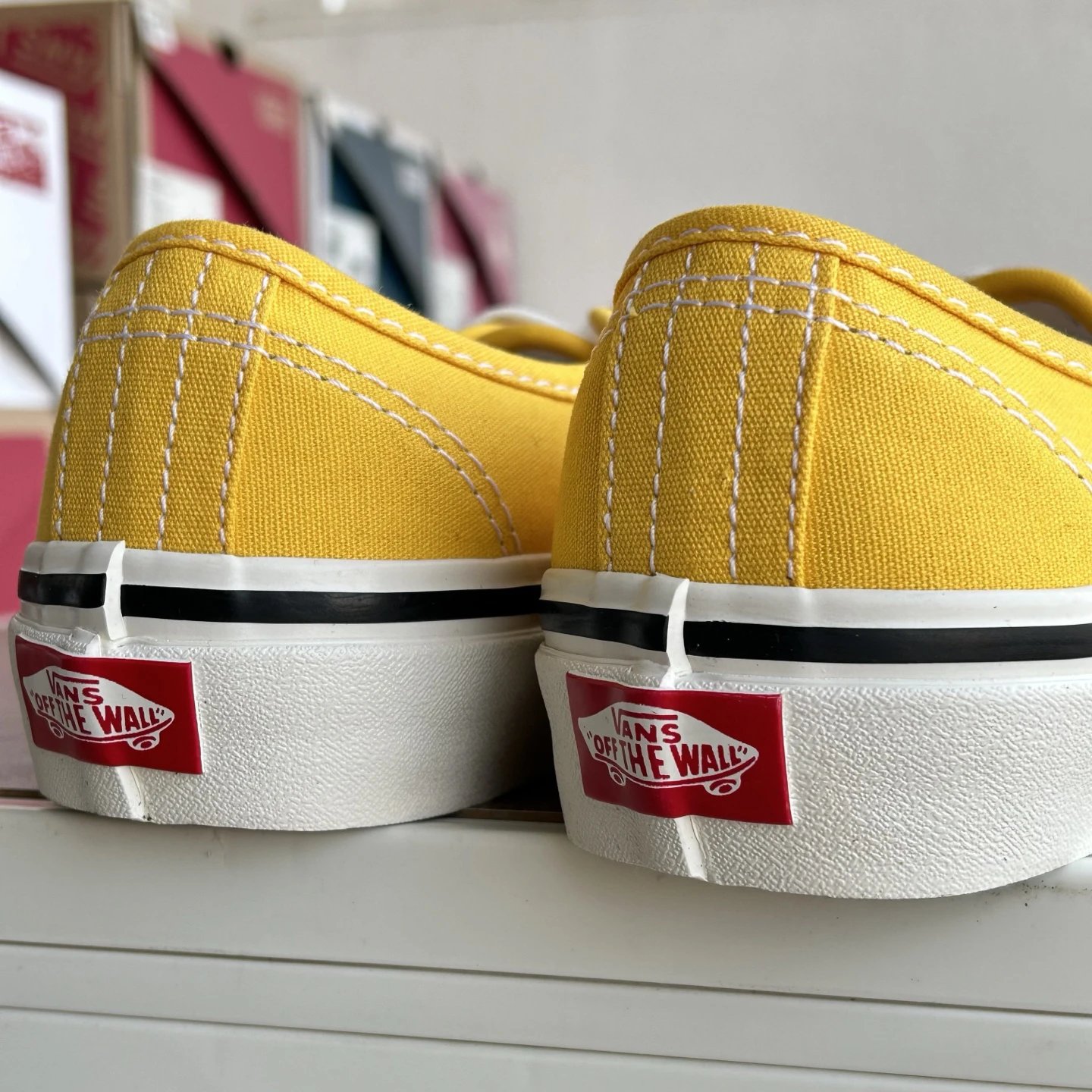Authentic Canvas Low Skate Shoes Goldenrod - Gallery Image 6 - Detailed View